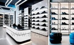 Дизайн интерьера 2 магазина обуви торговое оборудование СТИЛЬ ЛОФТ Дизайн 12