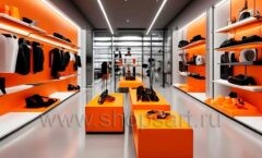 Дизайн интерьера 3 магазина спортивной одежды торговое оборудование АТЛАНТ Дизайн 21