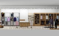Дизайн интерьера магазина мужской одежды 4 торговое оборудование МОДНЫЙ ШОПИНГ Дизайн 14