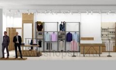 Дизайн интерьера магазина мужской одежды 4 торговое оборудование МОДНЫЙ ШОПИНГ Дизайн 15