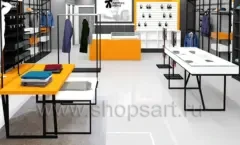 Дизайн интерьера магазина одежды Полтора Ивана торговое оборудование АТЛАНТ Дизайн 10