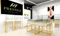 Дизайн интерьера ювелирного магазина PRESTIGE торговое оборудование СОВРЕМЕННЫЙ СТИЛЬ Дизайн 02