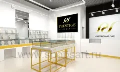 Дизайн интерьера ювелирного магазина PRESTIGE торговое оборудование СОВРЕМЕННЫЙ СТИЛЬ Дизайн 07