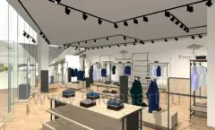 Дизайн интерьера магазина одежды FUNCH HATTON в ТРК ЕВРОПОЛИС торговое оборудование ПРЕСТИЖ Дизайн 06