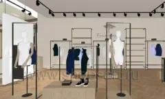 Дизайн интерьера магазина одежды FUNCH HATTON в ТРК ЕВРОПОЛИС торговое оборудование ПРЕСТИЖ Дизайн 08