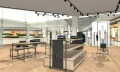 Дизайн интерьера магазина одежды FUNCH HATTON в ТРК ЕВРОПОЛИС торговое оборудование ПРЕСТИЖ Дизайн 09