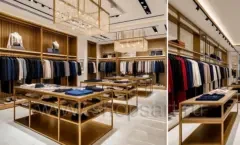 Дизайн интерьера магазина одежды 6 торговое оборудование ЗОЛОТАЯ ЛИНИЯ Дизайн 09