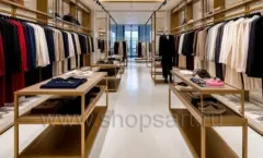 Дизайн интерьера магазина одежды 6 торговое оборудование ЗОЛОТАЯ ЛИНИЯ Дизайн 11