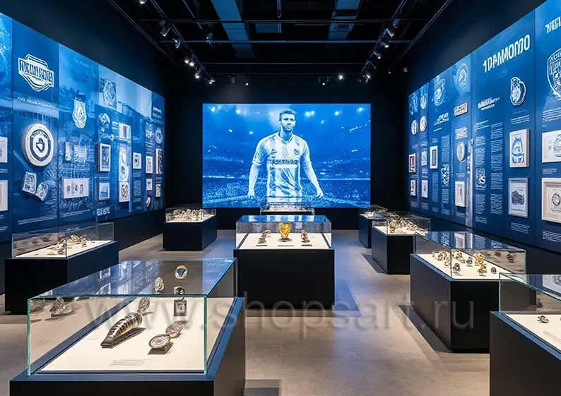 Мебель для музея ФУТБОЛЬНОГО КЛУБА