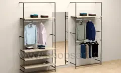 Блок торговых стеллажей для одежды торговое оборудование ПРЕСТИЖ