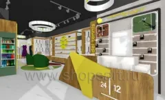 Дизайн интерьера спортивного магазина 2 торговое оборудование СПОРТ Дизайн 05