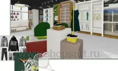 Дизайн интерьера спортивного магазина 2 торговое оборудование СПОРТ Дизайн 15