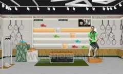 Дизайн интерьера магазина Мир тенниса торговое оборудование МОДНЫЙ ШОПИНГ Дизайн 02