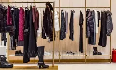 Торговое оборудование для магазина одежды PINKO ТРЦ Голливуд коллекция ЗОЛОТАЯ ЛИНИЯ Фото 02