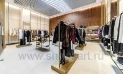 Торговое оборудование для магазина одежды PINKO ТРЦ Голливуд коллекция ЗОЛОТАЯ ЛИНИЯ Фото 04