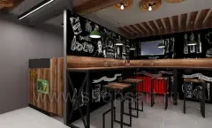 интерьера бара За пивом и за дымом коллекция мебели ЛОФТ Дизайн 02