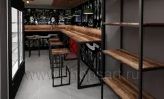 интерьера бара За пивом и за дымом коллекция мебели ЛОФТ Дизайн 09