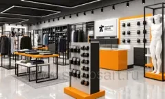 Торговое оборудование магазина одежды Полтора Ивана коллекция АТЛАНТ Фото 03