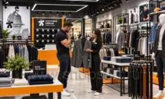 Торговое оборудование магазина одежды Полтора Ивана коллекция АТЛАНТ Фото 05