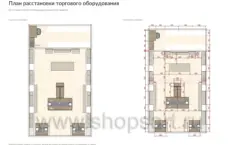 План расстановки торгового оборудования магазина посуды ЛЕАНА, лист 05