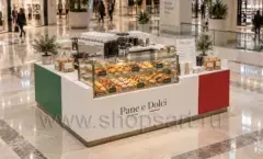 Торговый островок Pane e Dolci: островок в общем проходе торгового центра