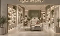Торговое оборудование магазина постельного белья Пух перо коллекции БОГЕМИЯ Фото 08